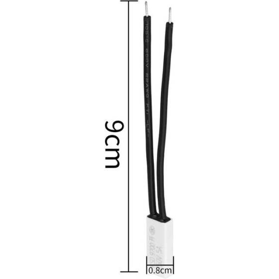 KSD9700/BK05 - BB1D 5A 250V Plastik Termostat - 120 Derece Normalde Açık - 2