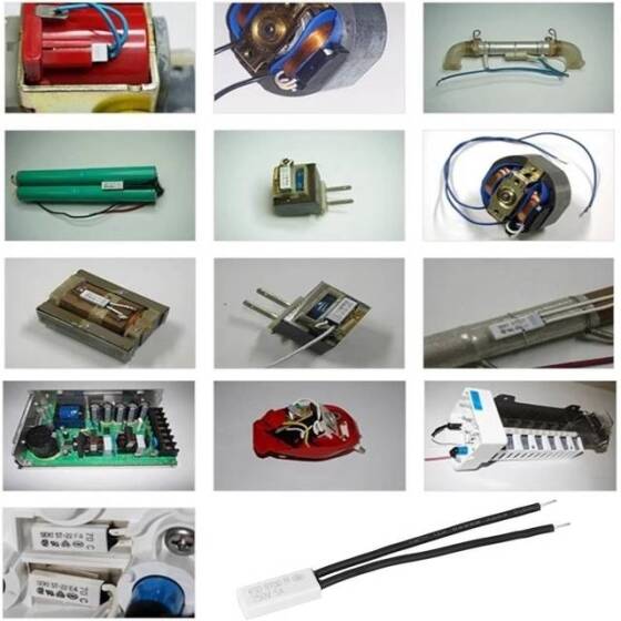 KSD9700/BK05 - BB1D 5A 250V Plastik Termostat - 120 Derece Normalde Açık - 5