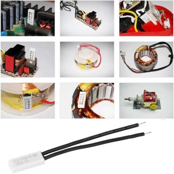 KSD9700/BK05 - BB1D 5A 250V Plastik Termostat - 40 Derece Normalde Açık - 4