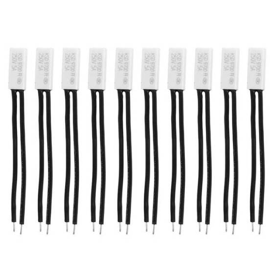 KSD9700/BK05 - BB1D 5A 250V Plastik Termostat - 70 Derece Normalde Açık - 1