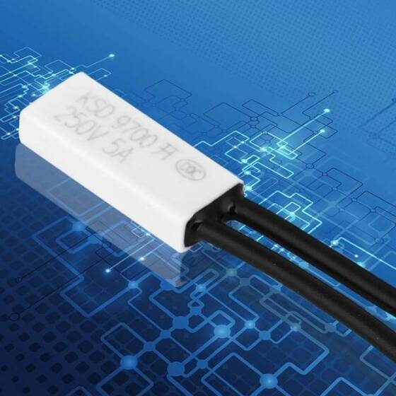 KSD9700/BK05 - BB1D 5A 250V Plastik Termostat - 70 Derece Normalde Açık - 3