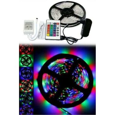 Kumandalı RGB Şerit Led - 4.5 Metre - 1
