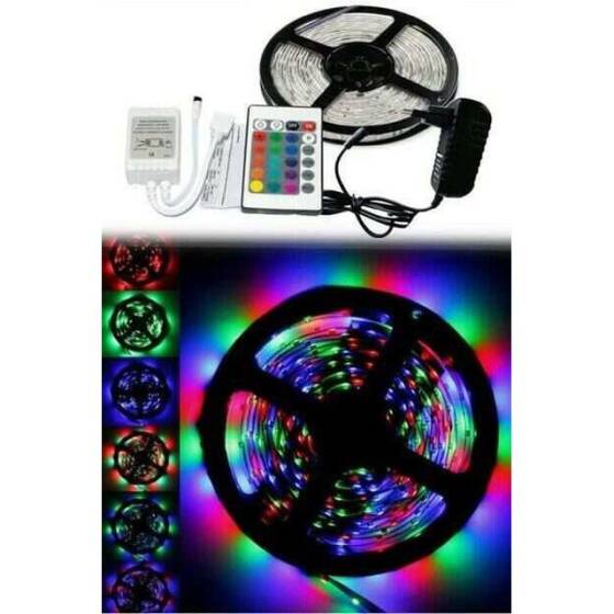 Kumandalı RGB Şerit Led - 4.5 Metre - 1