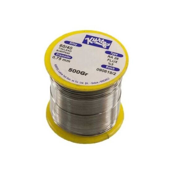 Kurtel 0.75 mm 500gr Lehim Teli (%60 Kalay / %40 Kurşun) - 1