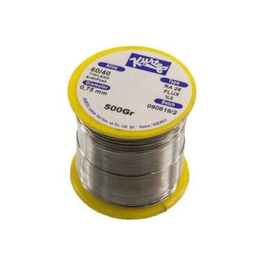 Kurtel 0.75 mm 500gr Lehim Teli (%60 Kalay / %40 Kurşun) - Kurtel