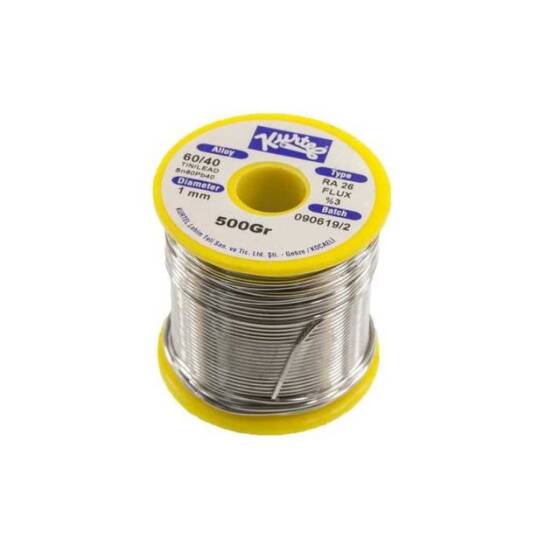 Kurtel 1 mm 500gr Lehim Teli (%60 Kalay / %40 Kurşun) - 1