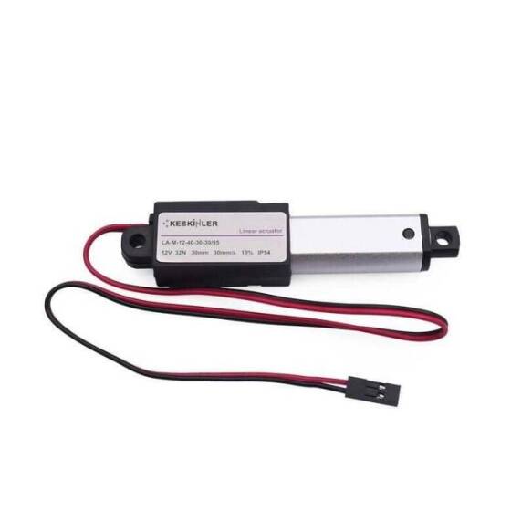 LA-M-12-40 12V 30mm 32N IP54 Mikro Lineer Motor - 1