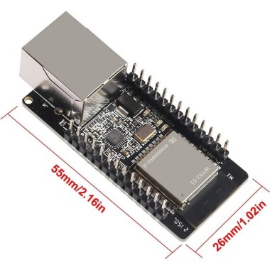 Lehimsiz WT32-ETH01 V1.2 Seri - Ethernet Modülü Ağ Geçidi Modülü - WiFi + Bluetoothlu - 5