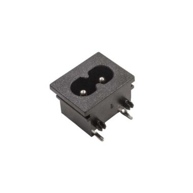 LH-8 C8 Erkek Power Soketi 90 Derece 23x18mm - Görsu Elektronik