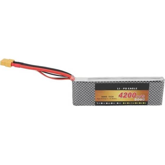 Lion 4200MAH 2S 7.4V 35C Yüksek Güç Yüksek Kaliteli Model Uçak LIPO Pil JST Dişi - 2