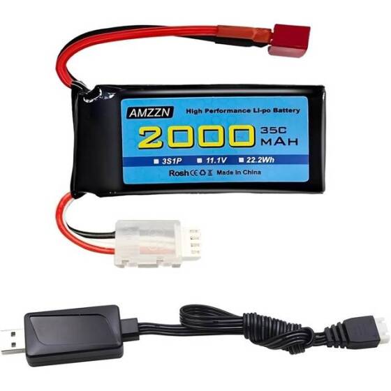 Lion 5200MAH 3S 11.1V 35C Yüksek Güç Yüksek Kaliteli Model Uçak LIPO Pil T Dişi - 1