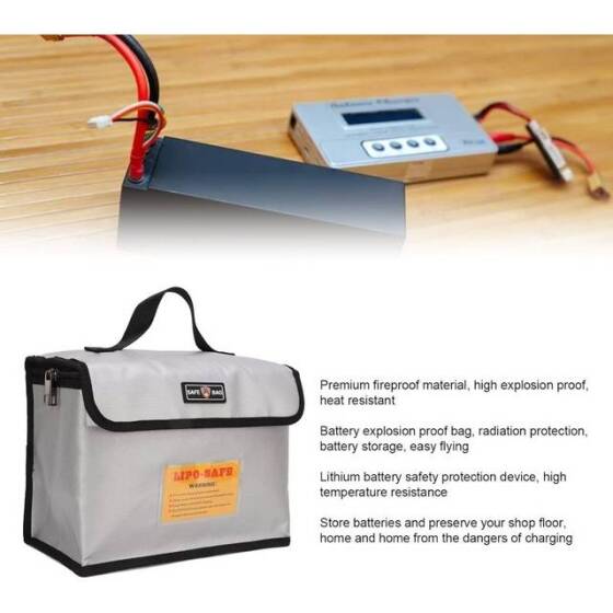 Lityum Pil Patlamaya Dayanıklı Çanta/Koruma Çantası Boyutu: 100x200mm - 3