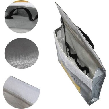 Lityum Pil Patlamaya Dayanıklı Çanta/Koruma Çantası Boyutu: 155x50x155mm - 4