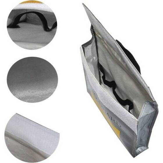 Lityum Pil Patlamaya Dayanıklı Çanta/Koruma Çantası Boyutu: 155x50x155mm - 4