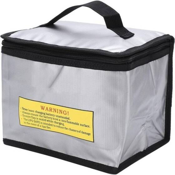 Lityum Pil Patlamaya Dayanıklı Çanta/Koruma Çantası Boyutu: 215x45x165mm - 2