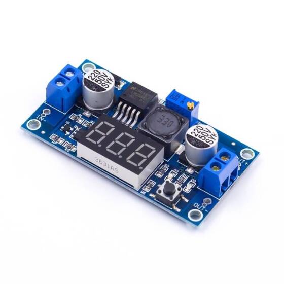 LM2596S Voltaj Düşürücü LEDli Voltmetre Modülü - 6