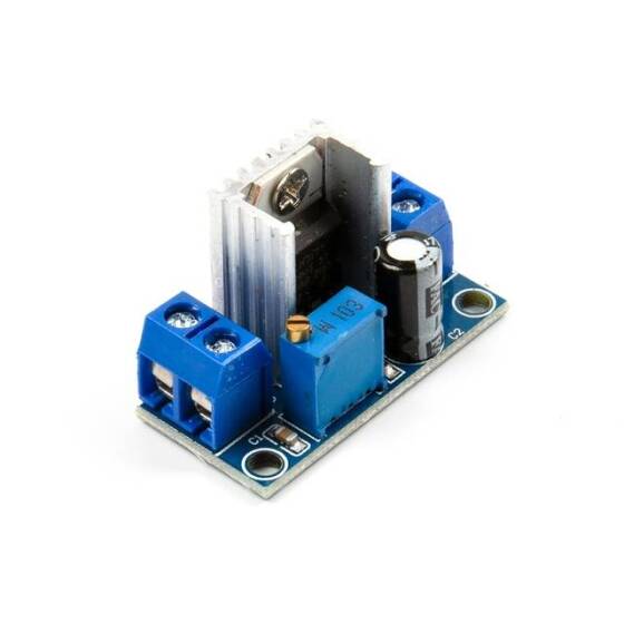 LM317 DC-DC Ayarlanabilir Voltaj Düşürücü Güç Modülü - 3