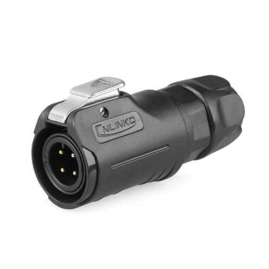 LP-12-C04PE-02-001 4 Pin Su Geçirmez Konnektör - Erkek - CNLINKO