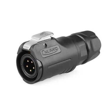 LP-12-C05PE-02-001 5 Pin Su Geçirmez Konnektör - Erkek - 1