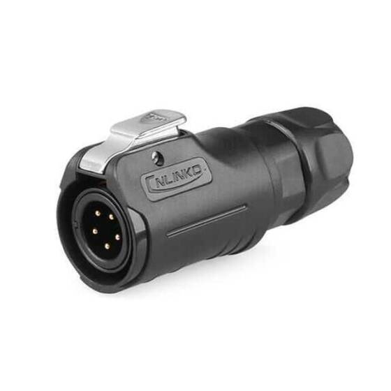 LP-12-C05PE-02-001 5 Pin Su Geçirmez Konnektör - Erkek - 1