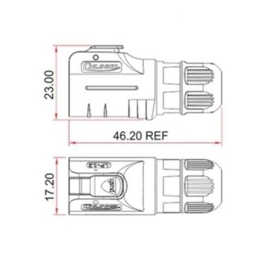 LP-12-C07PE-02-001 7 Pin Su Geçirmez Konnektör - Erkek - 2