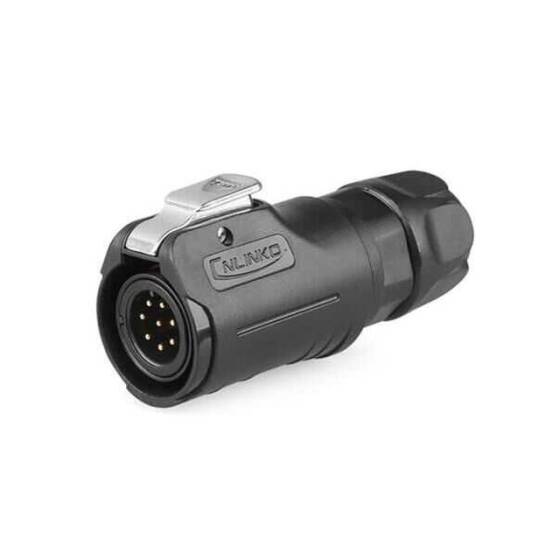 LP-12-C08PE-02-001 8 Pin Su Geçirmez Konnektör - Erkek - 1