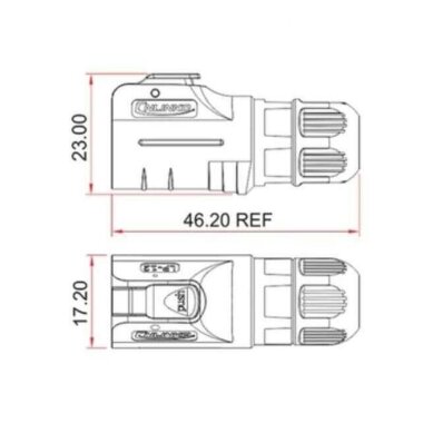 LP-12-C08PE-02-001 8 Pin Su Geçirmez Konnektör - Erkek - 2