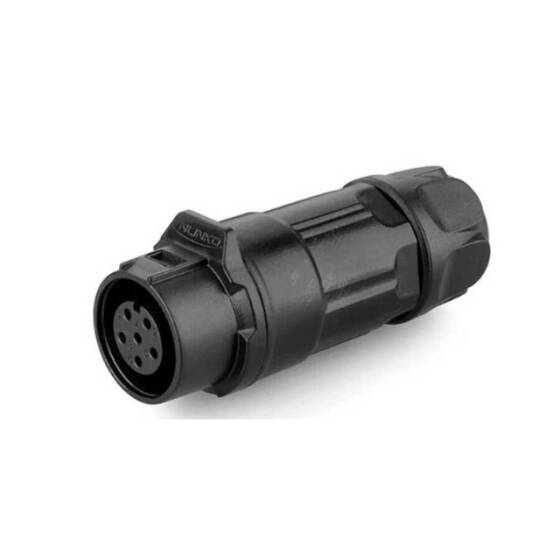 LP-12-J06PP-02-001 6 Pin Su Geçirmez Konnektör - Dişi - 1