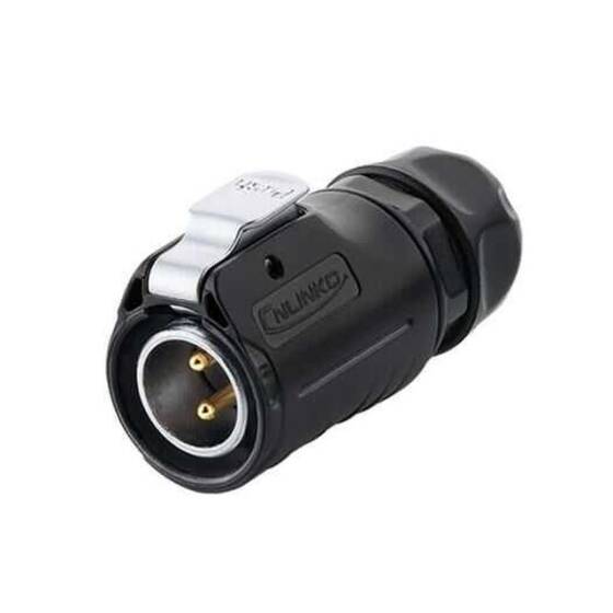 LP-20-C02PE-01-022 2 Pin Su Geçirmez Konnektör - Erkek - 1