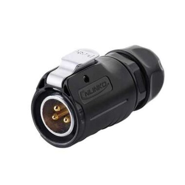 LP-20-C03PE-01-022 3 Pin Su Geçirmez Konnektör - Erkek - 1