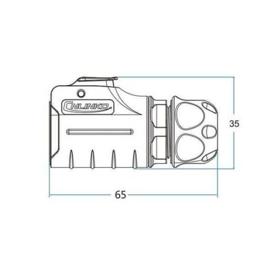 LP-20-C03PE-01-022 3 Pin Su Geçirmez Konnektör - Erkek - 2