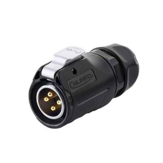 LP-20-C04PE-01-022 4 Pin Su Geçirmez Konnektör - Erkek - 1