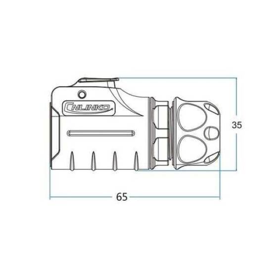 LP-20-J03PE-01-003 3 Pin Su Geçirmez Konnektör - Dişi - 2