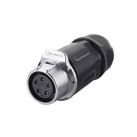 LP-20-J05PP-01-001 5 Pin Su Geçirmez Konnektör - Dişi - 1