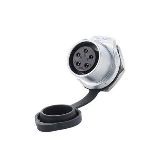 LP-20-J05SX-03-101 5 Pin Su Geçirmez Konnektör - Dişi - 1