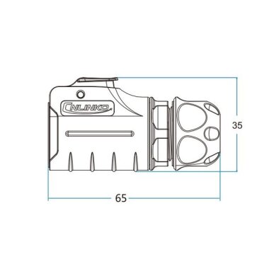 LP-20-J07PE-01-021 7 Pin Su Geçirmez Konnektör - Dişi - 2