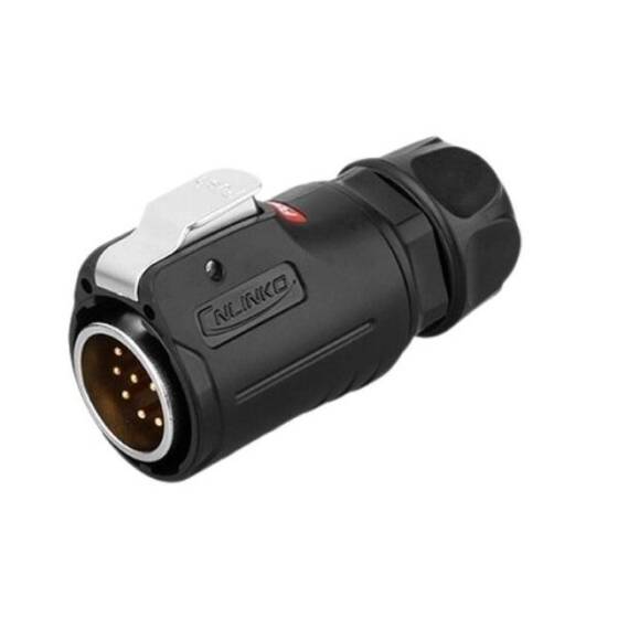 LP-24-C10PE-01-001 10 Pin Su Geçirmez Konnektör - Erkek - 1