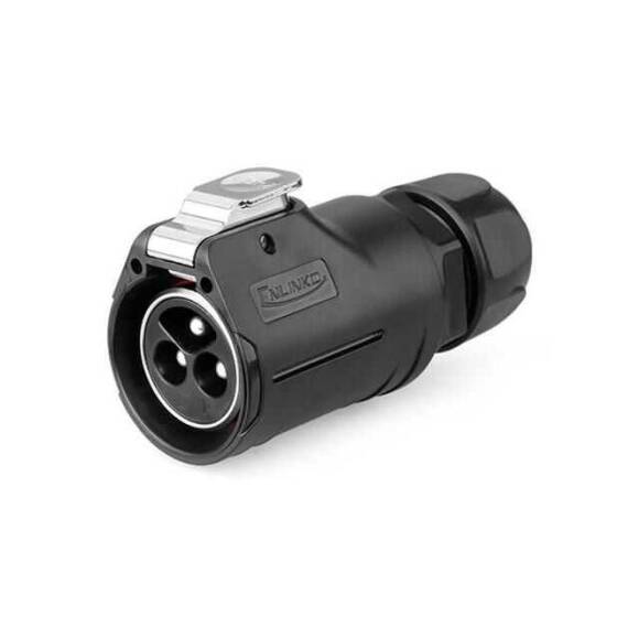 LP-28-C03PE-21-001 3 Pin Su Geçirmez Konnektör - Erkek - 1
