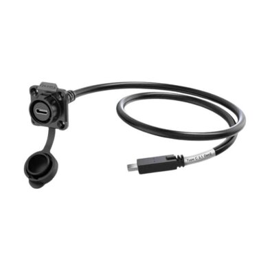 LP16-TYPEC-MP-FS-2M-002 Su Geçirmez Type C 3.1 Dişi Panel Tip Konnektör - 2M Kablo - 2