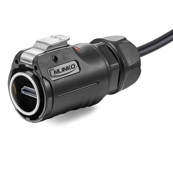 LP24-HDMI-MP-MP-1M-001 Su Geçirmez HDMI Erkek Konnektör - 1M Kablo - 2