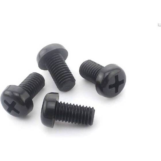 M2-5x20 Siyah Plastik Naylon Tava Başlı Phillips Vida - 1