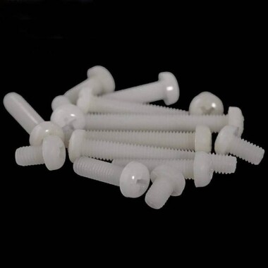 M2-5x6 Beyaz Plastik Naylon Tava Başlı Phillips Vida - 5