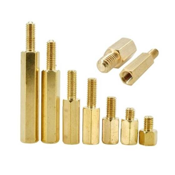 M2.5 18mm Dişi Erkek Distans Aralayıcı (Standoff-Spacer-Yükseltici)-M2.5 18mm Dişi + 4mm Erkek - 1