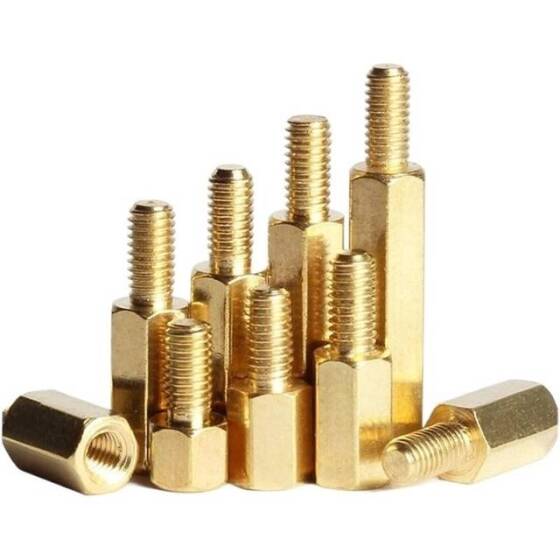 M3 30mm Dişi Erkek Distans Aralayıcı (Standoff-Spacer-Yükseltici)-M3 30mm Dişi + 6mm Erkek - 2