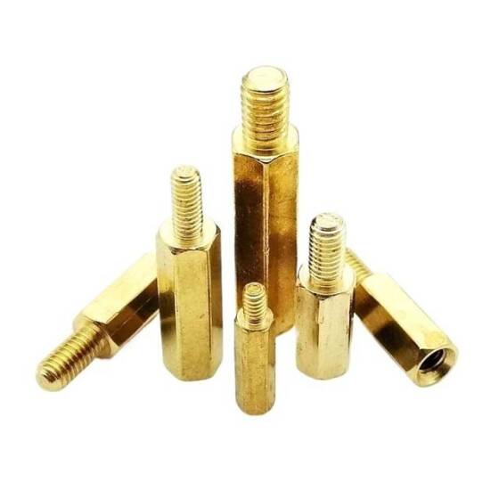 M3 35mm Dişi Erkek Distans Aralayıcı (Standoff-Spacer-Yükseltici)-M3 35mm Dişi + 6mm Erkek - 1