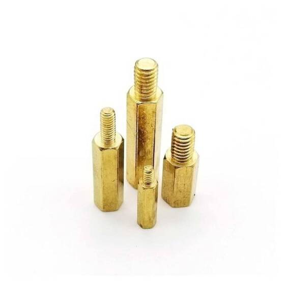 M3 35mm Dişi Erkek Distans Aralayıcı (Standoff-Spacer-Yükseltici)-M3 35mm Dişi + 6mm Erkek - 3