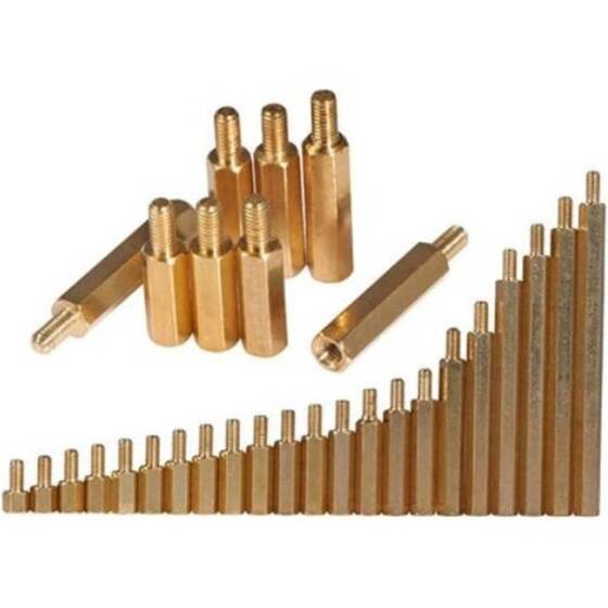 M3 8mm Dişi Erkek Distans Aralayıcı (Standoff-Spacer-Yükseltici)-M3 8mm Dişi + 6mm Erkek - 1