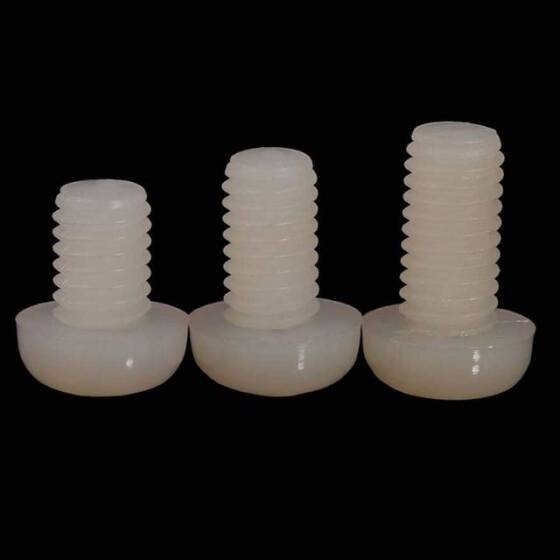 M3x10 Beyaz Plastik Naylon Tava Başlı Phillips Vida - 3