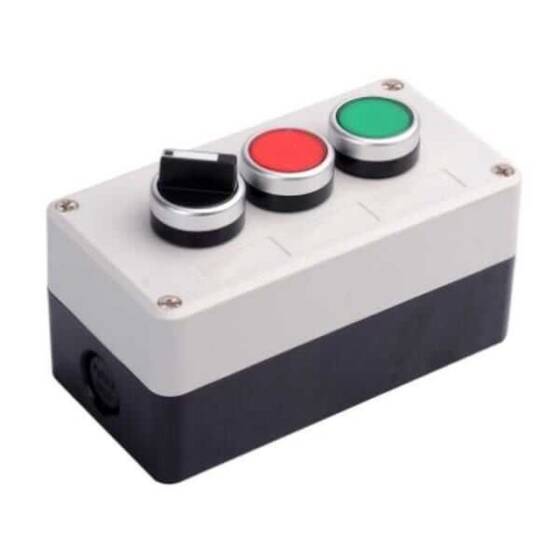 Mandal Switch ve İkili Kırmızı / Yeşil Push Buton Kutusu - 1