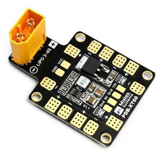 Matek PDB-XT60 w/ BEC 5V & 12V ESC Güç Dağıtım - 1